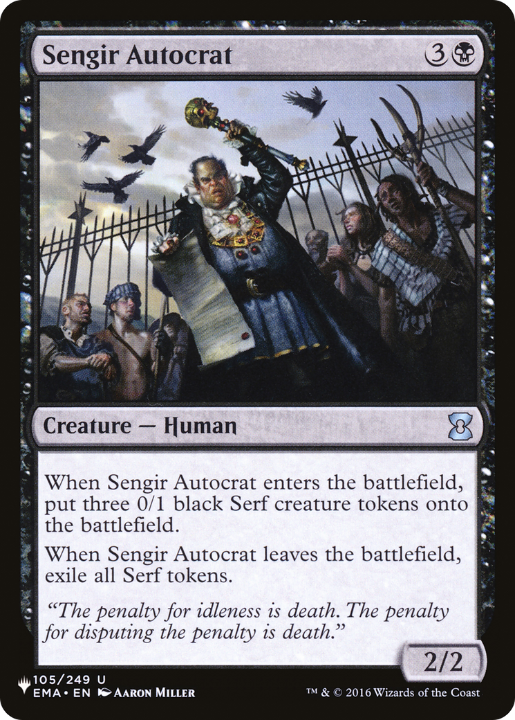 Sengir Autocrat [The List Reprints]