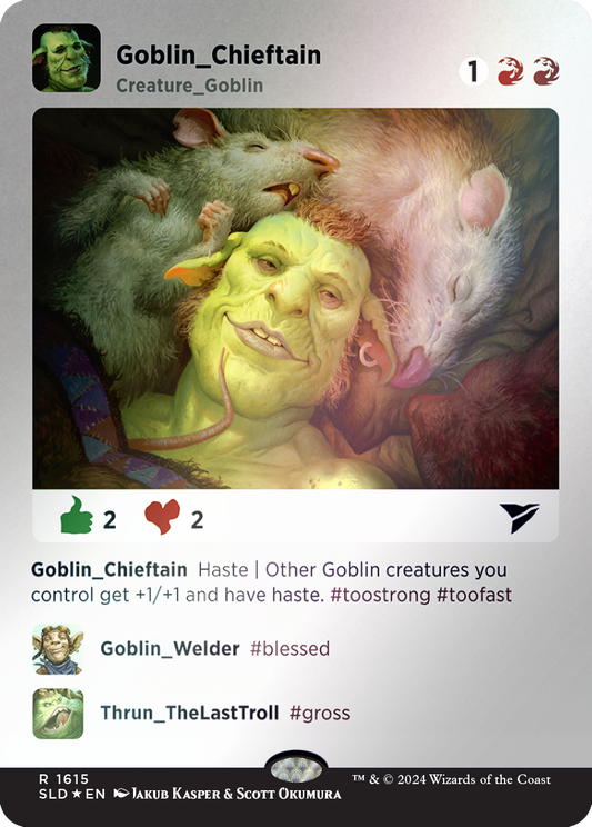 Goblin Chieftain (Rainbow Foil) [Secret Lair Drop Series]