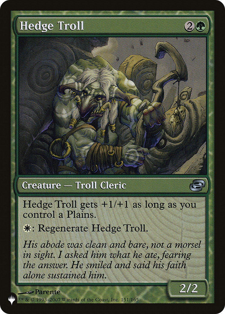 Hedge Troll [The List Reprints]