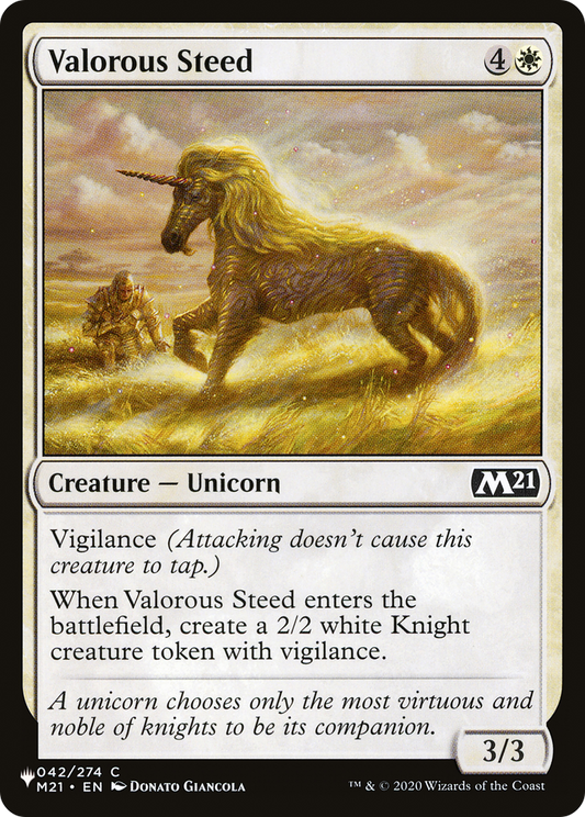 Valorous Steed [The List Reprints]