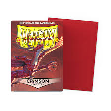 Crimson Dragon Shield Sleeves