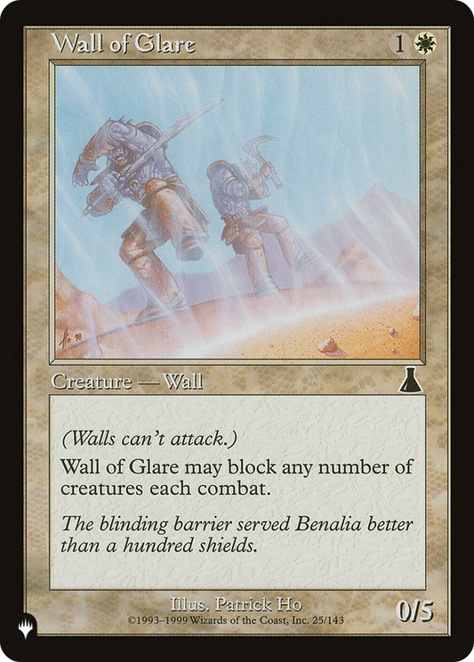 Wall of Glare [The List Reprints]