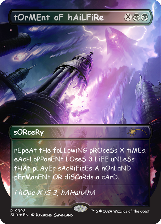 tOrMEnt oF hAiLFiRe (Rainbow Foil) [Secret Lair Drop Series]