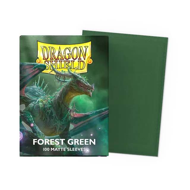 Forest Green Dragon Shield Sleeves